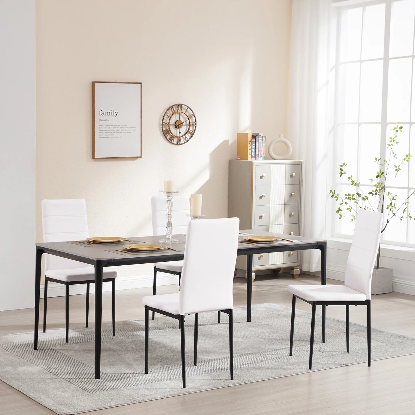 4pcs/set Modern Dining Chair