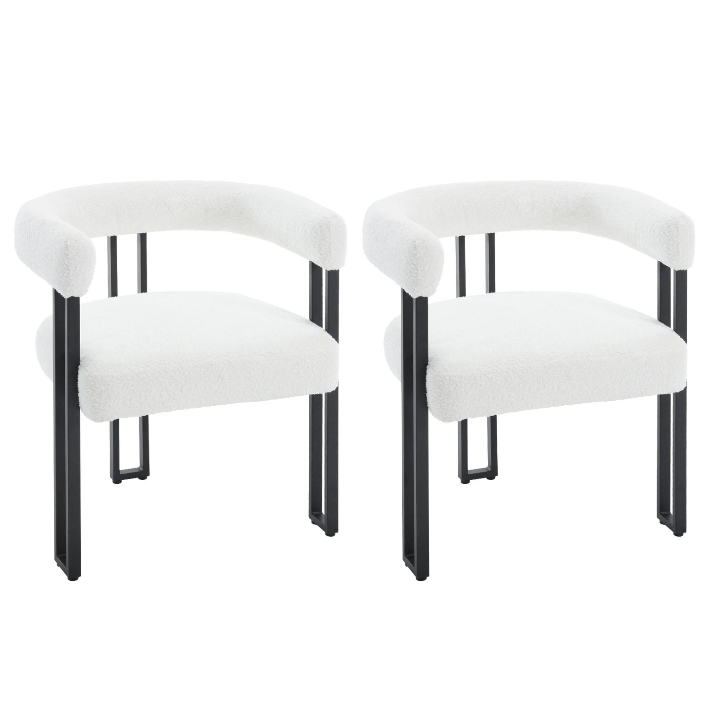 2PCS/SET Dining Chair with Armrests Design