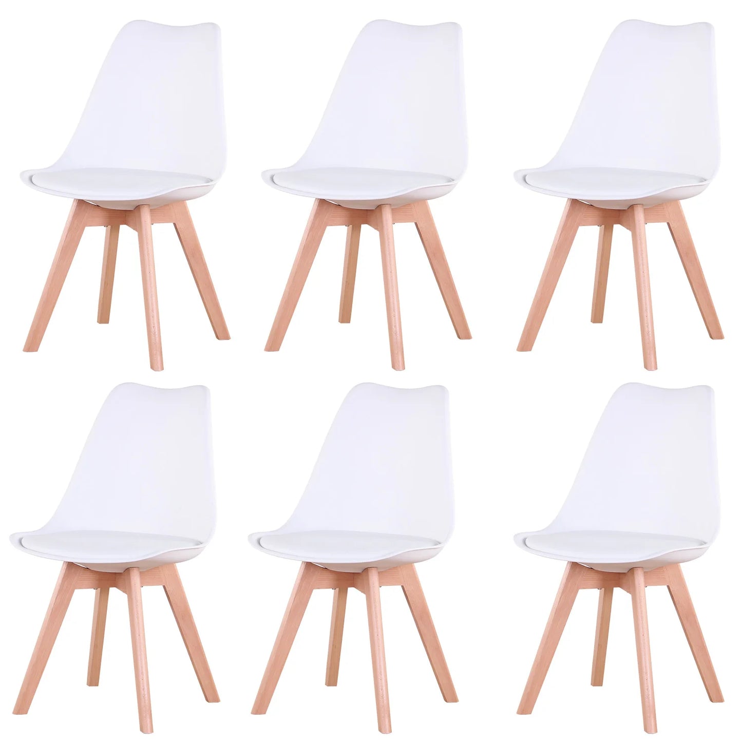 Set of 6 Nordic Medieval Dining Chairs