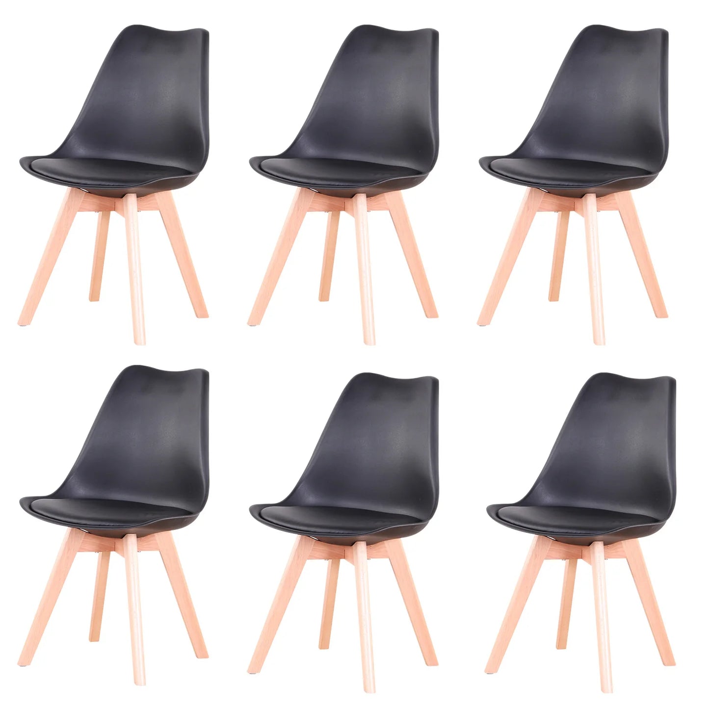 Set of 6 Nordic Medieval Dining Chairs