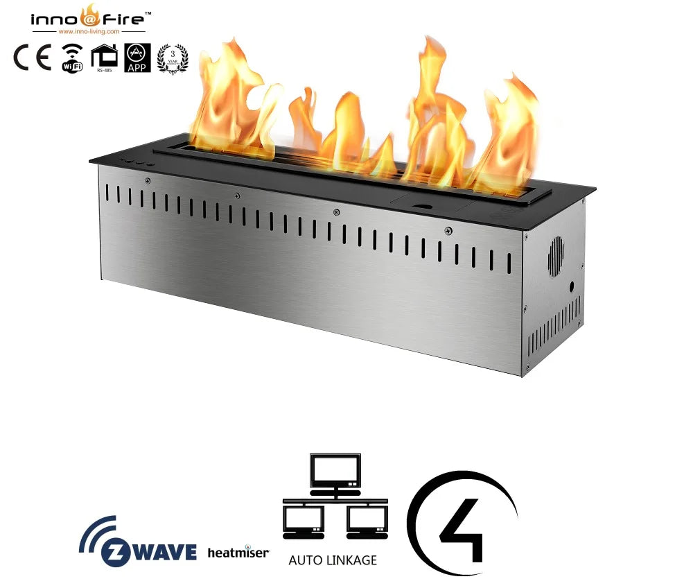 Inno living fire bioethanol fireplace WIFI , Smart Home.