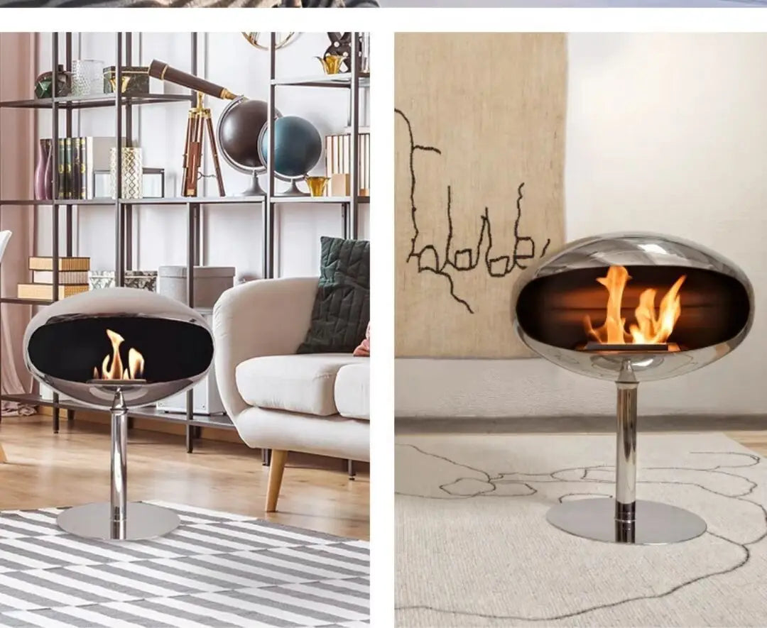 Floor-standing decorative bio alcohol fireplace