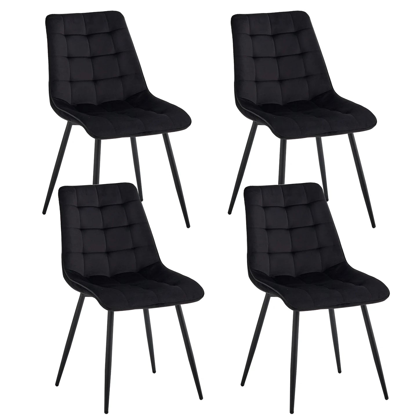 A Set Of 4 Modern Minimalist Dining Chair