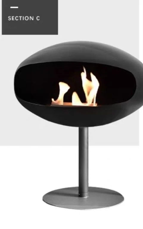 Floor-standing decorative bio alcohol fireplace