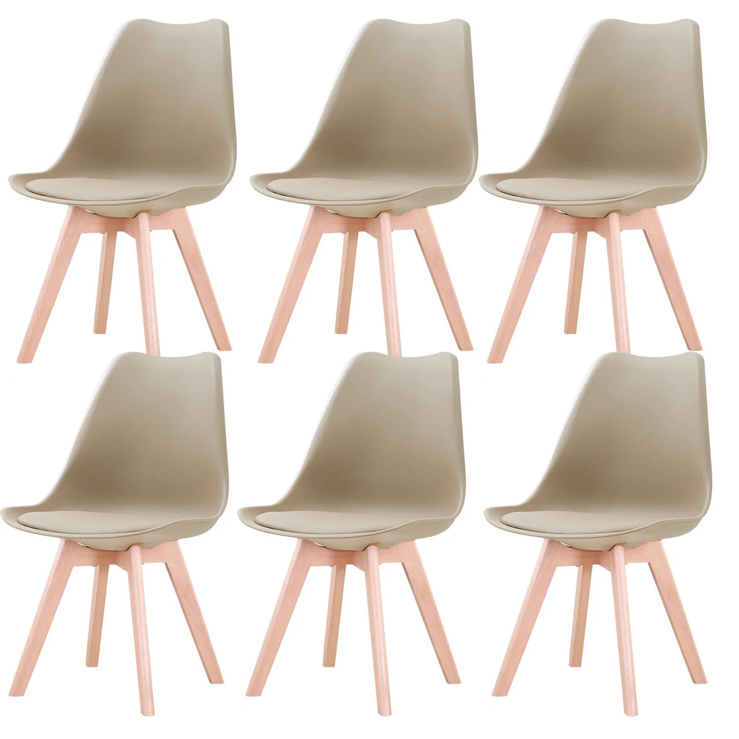 Set of 6 Nordic Medieval Dining Chairs