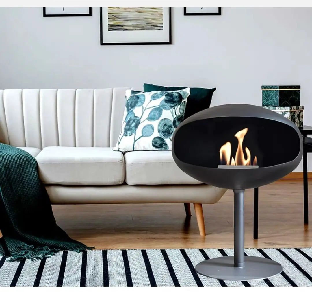 Floor-standing decorative bio alcohol fireplace