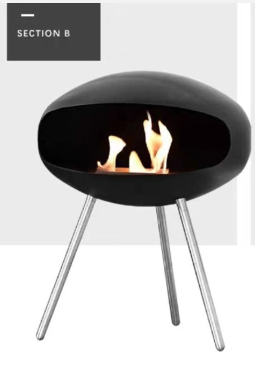 Floor-standing decorative bio alcohol fireplace