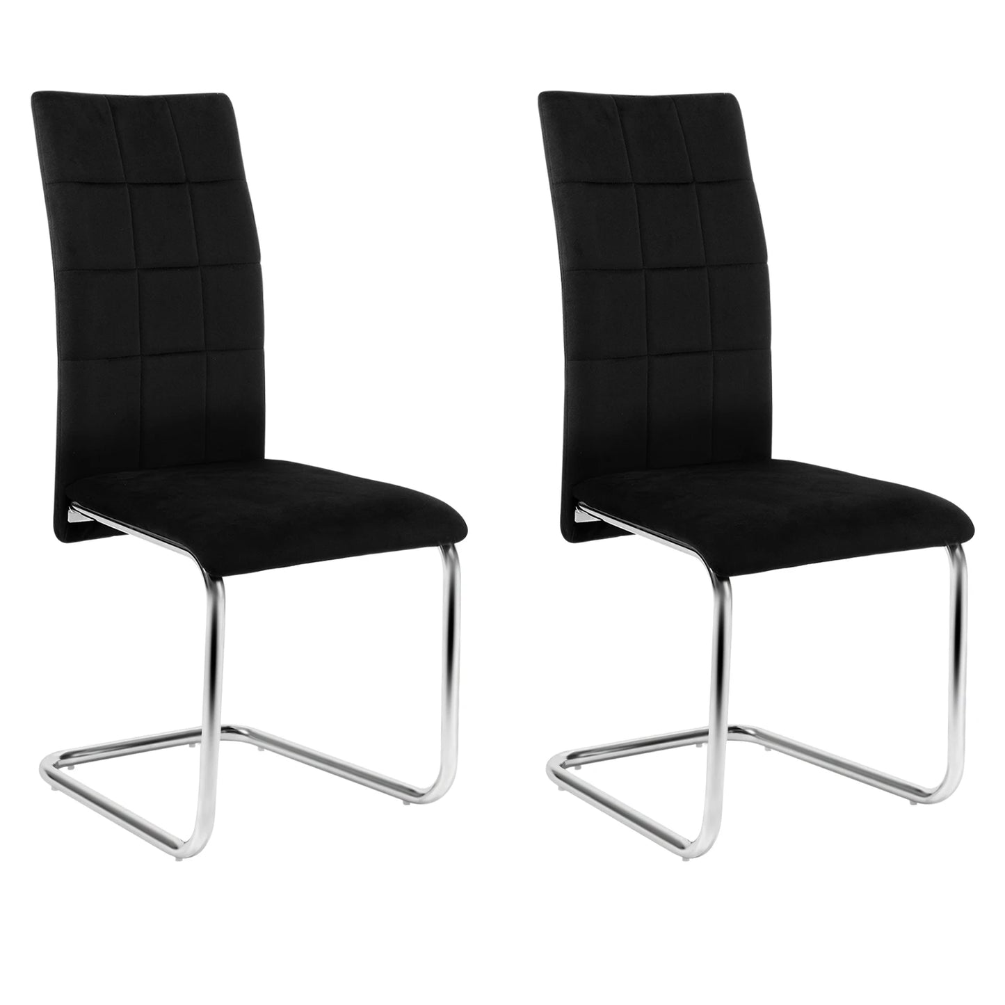 2PCS/SET Velvet Dining Chairs Swing