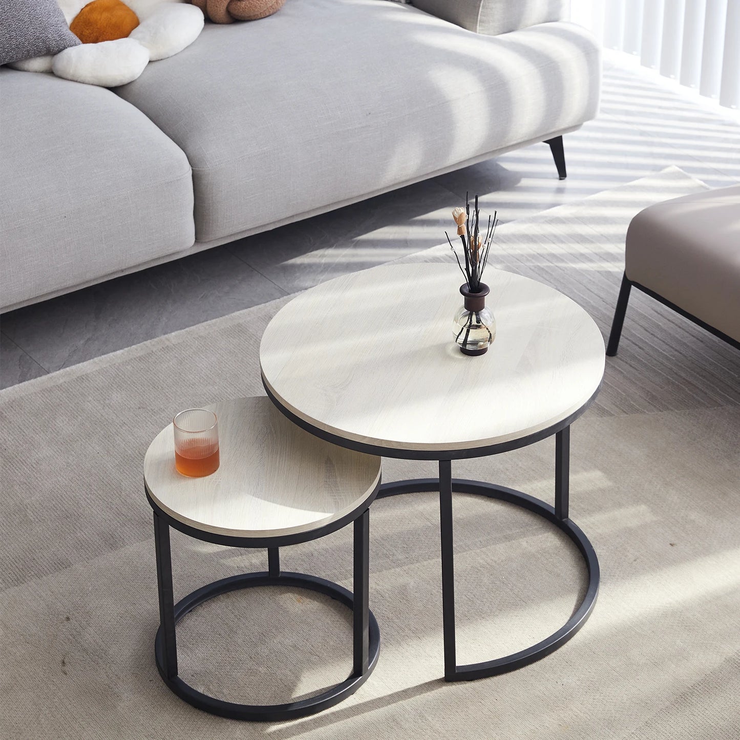 2Pcs Nordic Coffee Table