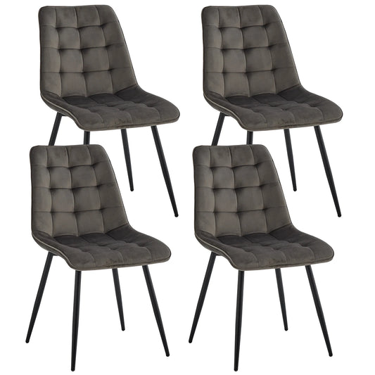 A Set Of 4 Modern Minimalist Dining Chair