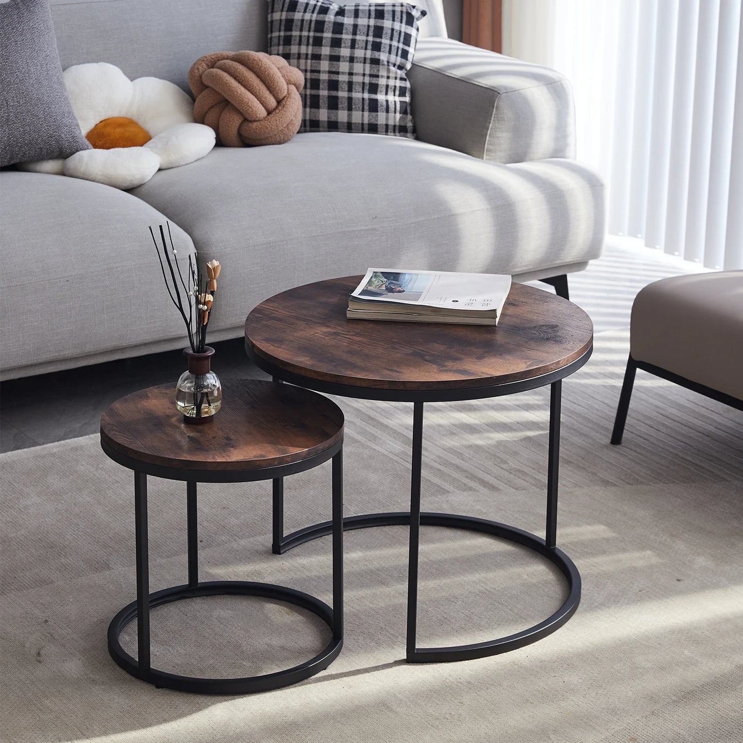 2Pcs Nordic Coffee Table