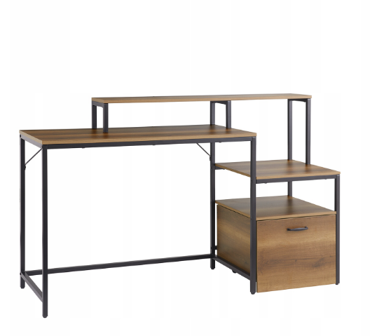 Multifunction desk with drawer Work table with shelves