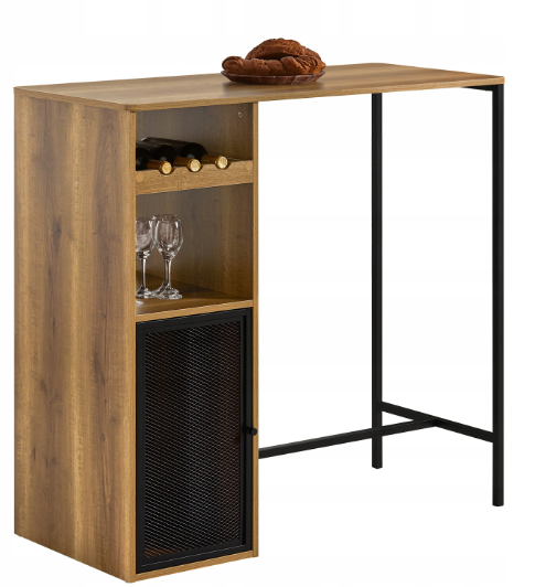 Bar Table Tall Dining Table Kitchen Stand Wine Rack