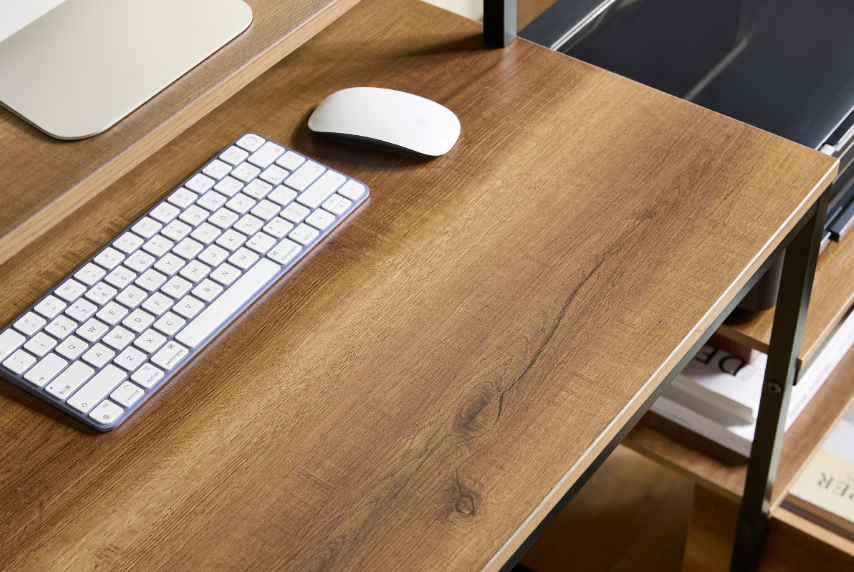 Multifunction desk with drawer Work table with shelves