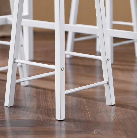 Table with chairs for the kitchen. High bar table. Dining table