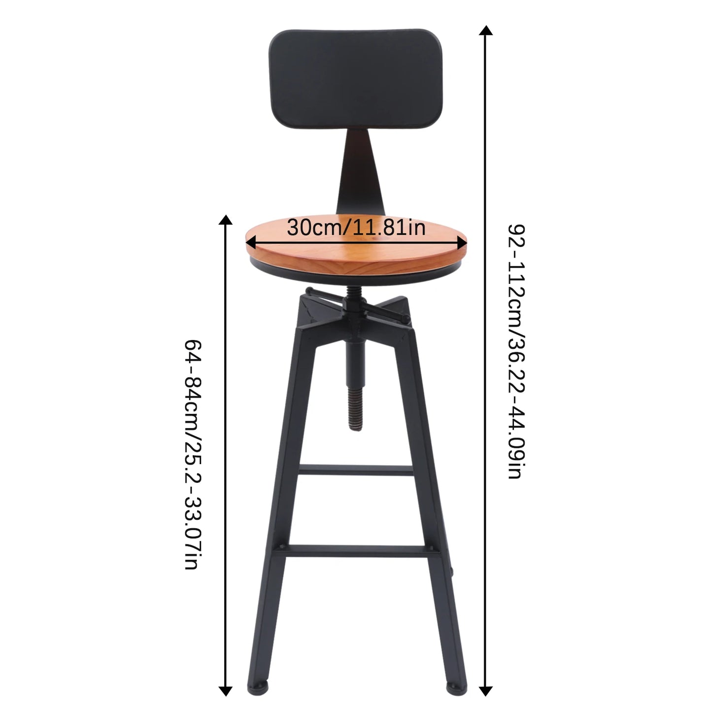 2pcs Retro Bar Chair