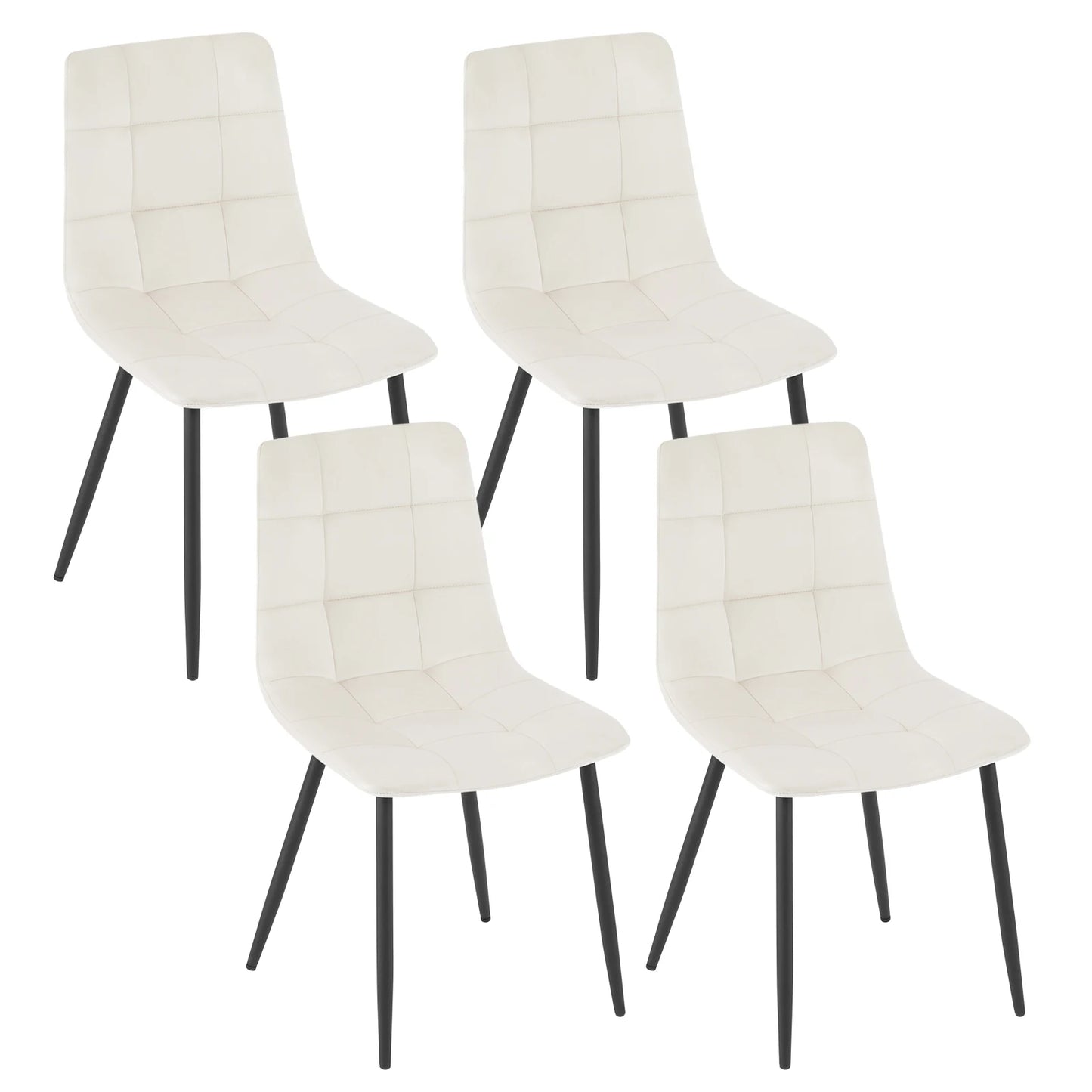 4pcs/set Dining Accent Ergonomic Kitchen Chairs.